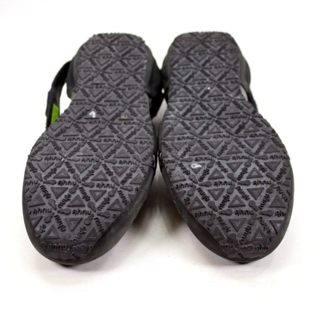 Ahnu Karma Crisscross Mary Jane Womens Sz US 10.5 Black Suede Leather Yoga Flats - Picture 11 of 12